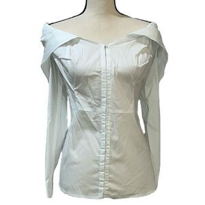 FTF Off-the-Shoulder Long Sleeve Blouse
